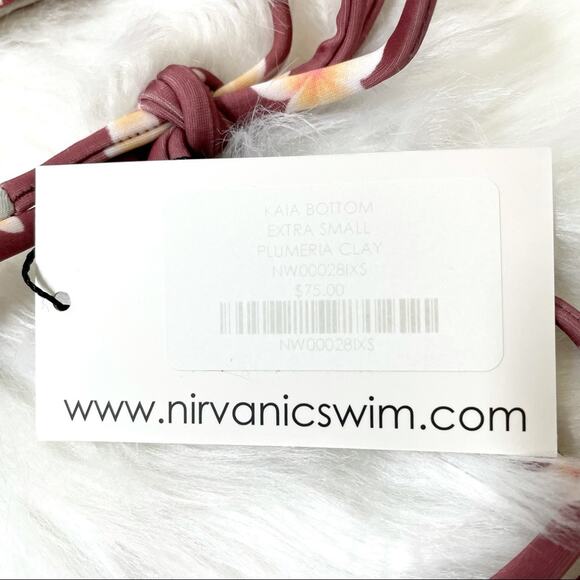 Nirvanic Kehlani Top & Kaia Bottom Plumeria Clay Swim Set Women’s Size XS $162 - Picture 5 of 7